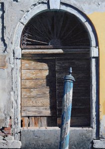 Udsigt fra gondol (olie på panel) af Mike Briscoe