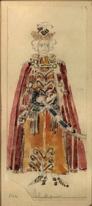 Kostumedesign til operaen Mazepa af P.I. Tjajkovskij af Mikhail Aleksandrovich Vrubel