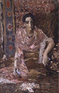 Spåkone, 1895 af Mikhail Aleksandrovich Vrubel