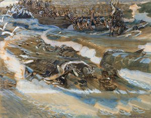 Illustration til eventyret om zaren Saltan af A. Pushkin, 1901 af Mikhail Aleksandrovich Vrubel
