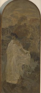 Minerva Triptykon The Judgment of Paris, 1893 af Mikhail Aleksandrovich Vrubel