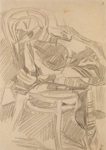 Plaid på stolen, 1904 af Mikhail Aleksandrovich Vrubel