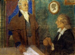 J. W. von Goethe og F. Schiller i Weimar)