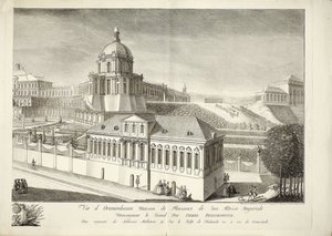Udsigt over Grand Oranienbaum Palace af Mikhail Ivanovich Makhaev