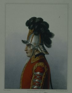 Hjelm fra Livgardens kavaleriregiment i 1764-1796, begyndelsen af 1840