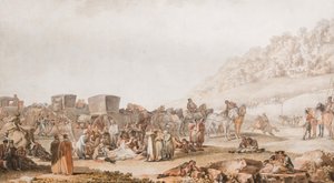 Prins Grigori Potyomkins død i den Bessarabiske steppe, 1791. af Mikhail Matveevich Ivanov