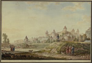 Udsigt over fæstningen Bender, 1790 af Mikhail Matveevich Ivanov