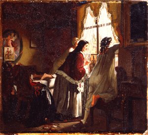 Illustration til digtet Tambov-kassererens hustru efter M. Lermontov, 1862 af Mikhail Petrovich Klodt Baron