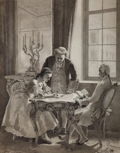 Russisk sproglektion af kejserinde Catherine II, 1894 af Mikhail Petrovich Klodt Baron