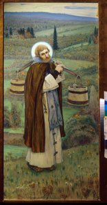 Sankt Sergius" arbejder af Mikhail Vasilievich Nesterov
