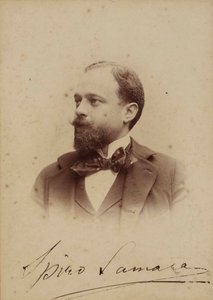Portræt af komponisten Spyridon Samaras 1861-1917, ca 1894. af Milano . Guigoni and Bossi