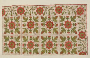 Applikeret quilt af Mildred E. Bent