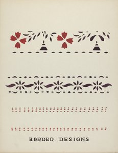 Kantdesign fra den foreslåede portefølje "Maine Wall Stencils"