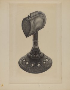Spæk olielampe af Milton Grubstein