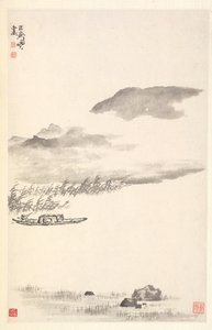 Flodlandskab, 1788. af Min Zhen