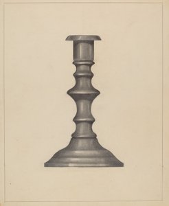 Lysestage, ca. 1937. af Mina Lowry