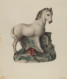 Kridttøj Hest