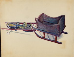 Legetøjsslæde, ca. 1936.