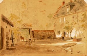 Ancient Abbey of St. Valery, Frankrig, 1862. af Miner Kilbourne Kellogg