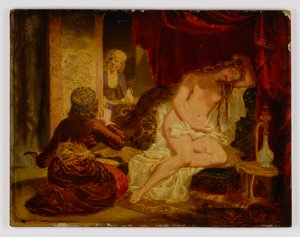 Orientalsk prinsesse efter badet, ca. 1866.