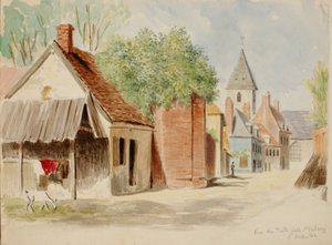 Rue du Puits Sale, St. Valery, 1862. af Miner Kilbourne Kellogg