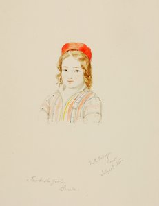 Tyrkisk pige, Brusa, 1845.