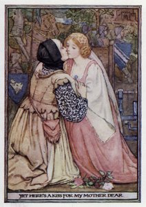 Lady Clare. Lord Tennyson (farve litho)