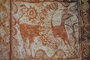 Brystlarnax med gavlåg. 1370-1300 f.Kr af Minoan