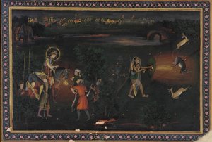 Hjortejagt om natten, 1700-tallet.