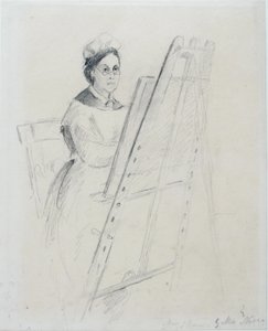 Portræt af Mary Jane Hancock af Miss Noble