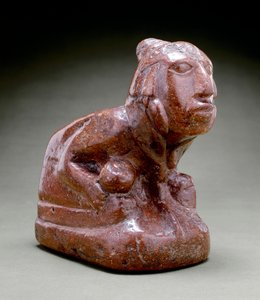 Menneskelig billedrør, Cahokia, 1000-1300 (bauxit)