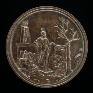 David triumferende over Goliat, 1507 eller før. af Moderno