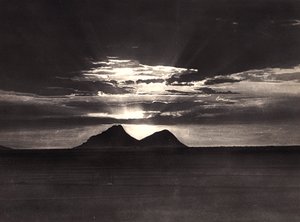 Opbygning af et imperium i den fascistiske tidsalder: Mount Abu Gamel, 09/05/1936 (s/h foto) af Modestino Baldinetti