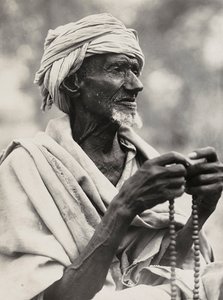 Opbygning af et imperium i den fascistiske tidsalder: en gammel muslimsk høvding, 09/05/1936 (s/h foto) af Modestino Baldinetti