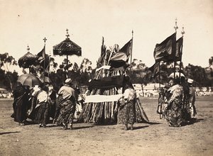 Building an Empire i den fascistiske tidsalder: festival, the damerà, 09/05/1936 (s/h foto) af Modestino Baldinetti