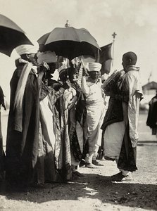 Opbygning af et imperium i den fascistiske tidsalder: læsning af evangelierne, 09/05/1936 (s/h foto) af Modestino Baldinetti
