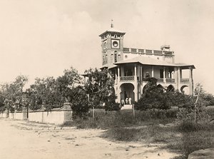 Opbygning af et imperium i den fascistiske tidsalder: politistationen i Cheren, 09/05/1936 (s/h foto) af Modestino Baldinetti