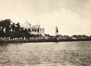 Opbygning af et imperium i den fascistiske tidsalder: Rådhuset i Massaua, 09/05/1936 (s/h foto) af Modestino Baldinetti