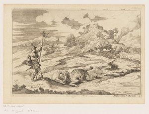 Landskab med George og dragen Landskaber efter Titian (serietitel)