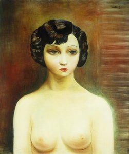 Buste af en ung kvinde; Buste de Jeune Femme af Moise Kisling