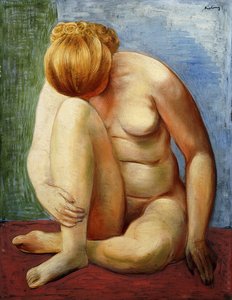 Nøgen kvinde sidder; Femme Nue Assise