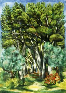 Landskab af Moise Kisling