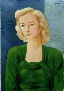 Portræt af Madame Martin af Moise Kisling