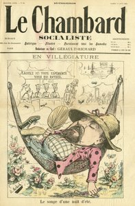 Illustration af Moloch (1849-1909) til forsiden af Le Chambard Socialiste af Moloch