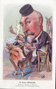 Illustration af Moloch (1849-1909) i "" Chanteclair"" af Moloch