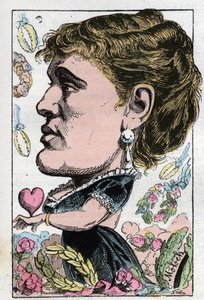 Portræt af Gabrielle Maria Krauss østrigsk sangerinde (1842-1906) af Moloch