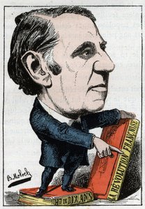 Portræt af Louis Blanc (1811 - 1882), fransk politiker og historiker af Moloch