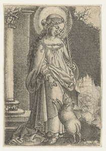Sankt Agnes af Monogrammist AC