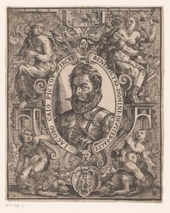 Portræt af Jacob Cay af Monogrammist DH (Duitsland)