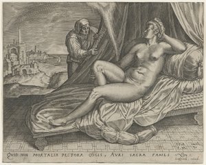 Jupiter og Danaë af Monogrammist FME